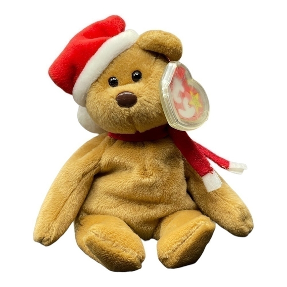 Teddy Bear 1997 Holiday Collection TY Beanie Baby & The Jingle Beanies Plush Toy - Picture 2 of 4